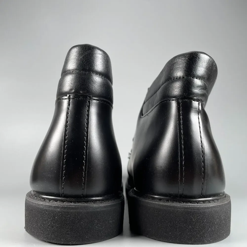 Bates Lites Men's Size 12 D Black Leather Chukka Ankle Boots Casual Lace Up EUC